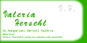 valeria herschl business card